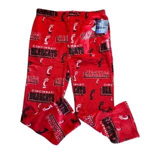 Cincinnati Bearcats Pajama Pants Bottom‎ Drawers Mens XXL Red Fleece NCAA NWT
